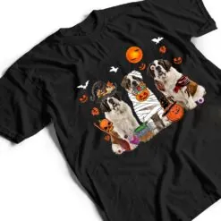 Three St. Bernard Dogs Witch Scary Mummy Halloween Zombie T Shirt Three St. Bernard Dogs Witch Scary Mummy Halloween Zombie T Shirt
