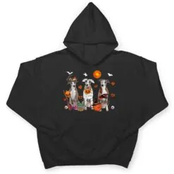 Three Whippet Dogs Witch Scary Mummy Halloween T Shirt Three Whippet Dogs Witch Scary Mummy Halloween T Shirt