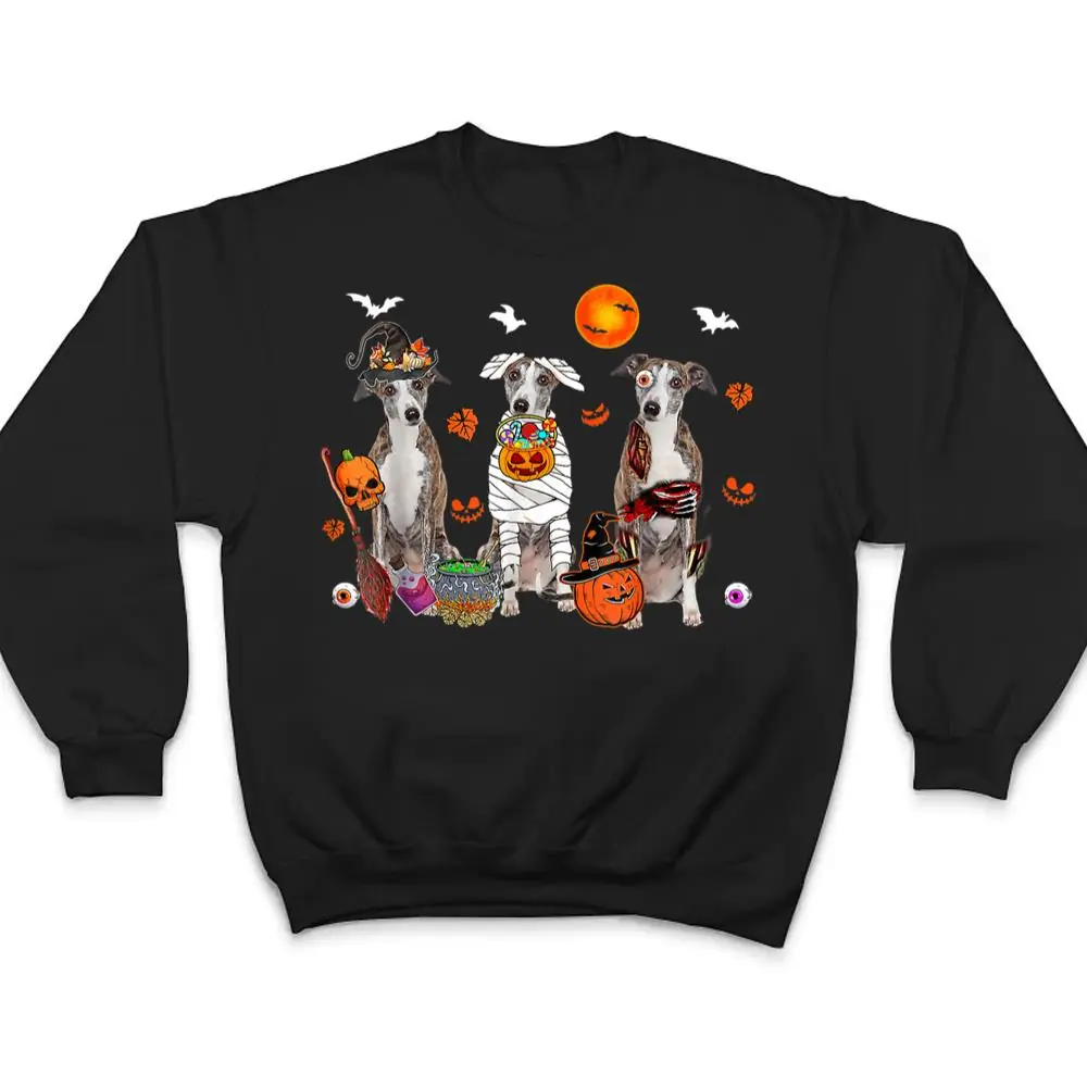 Three-Whippet-Dogs-Witch-Scary-Mummy-Halloween-T-Shirt-4 Three Whippet Dogs Witch Scary Mummy Halloween T Shirt