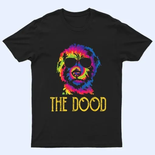 Tie Dye Best Doodle Dad Ever Goldendoodle Dog Dad T Shirt