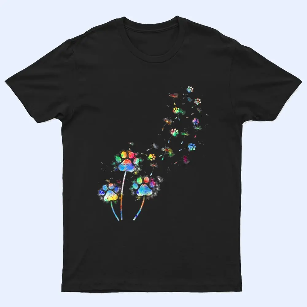 Tie Dye Dog Paw Flower Fly Dandelion Funny Paw Dog Lover T Shirt Tie Dye Dog Paw Flower Fly Dandelion Funny Paw Dog Lover T Shirt