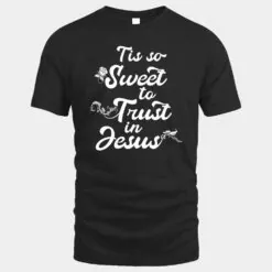 Tis so Sweet to Trust in Jesus Christian Hymn Graphic Design