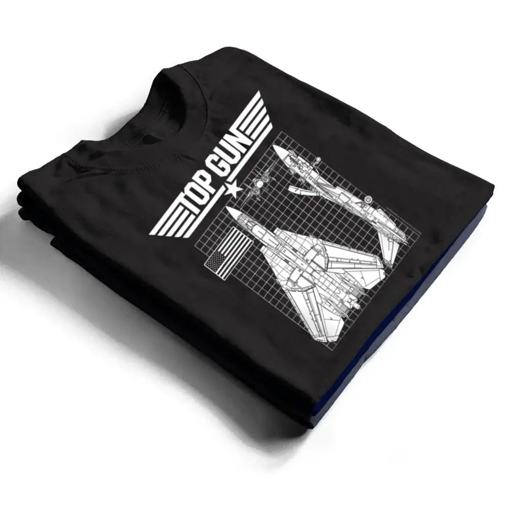 Top-Gun-F-14-Tomcat-Blueprints-T-Shirt-1 Top Gun F-14 Tomcat Blueprints T Shirt