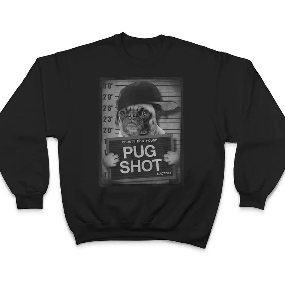 Trendy-Graphic-Pug-Shot-County-Dog-Pound-Portrait-T-Shirt-4 Trendy Graphic Pug Shot County Dog Pound Portrait T Shirt