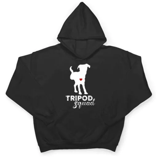 Tripod Squad, Right Back Leg Ampu, Tripaw Dogs T Shirt