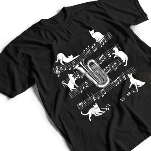 Tubist Cats for Cat loving Tuba player T Shirt