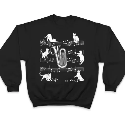 Tubist Cats for Cat loving Tuba player T Shirt