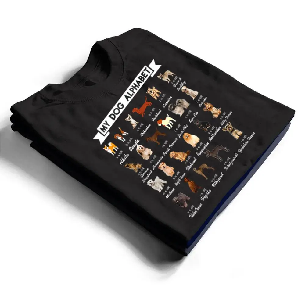 Types-Of-Dogs-Alphabet-A-Z-Dog-Identification-Dog-Lover-T-Shirt-1 Types Of Dogs Alphabet A-Z Dog Identification Dog Lover T Shirt