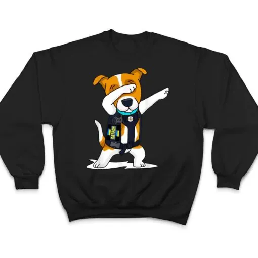 Ukraine Armed Forces Dabbing Dog Patron Jack Russell Terrier T Shirt