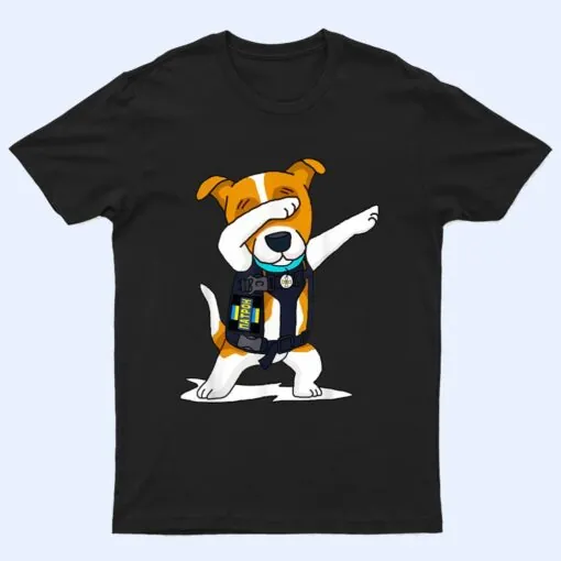 Ukraine Armed Forces Dabbing Dog Patron Jack Russell Terrier T Shirt