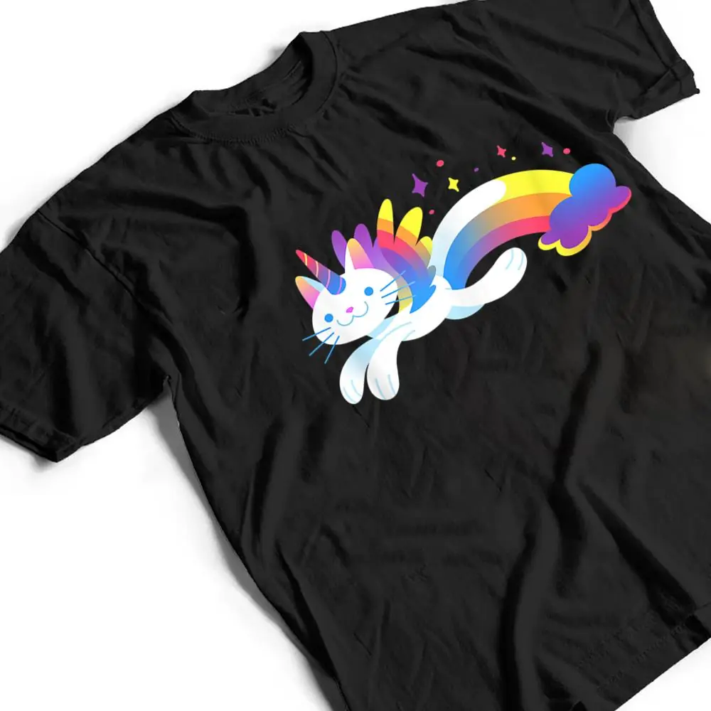 Unicorn-Kitty-Rainbow-Flying-Unicat-Caticorn-T-Shirt-2 Unicorn Kitty Rainbow - Flying Unicat Caticorn T Shirt