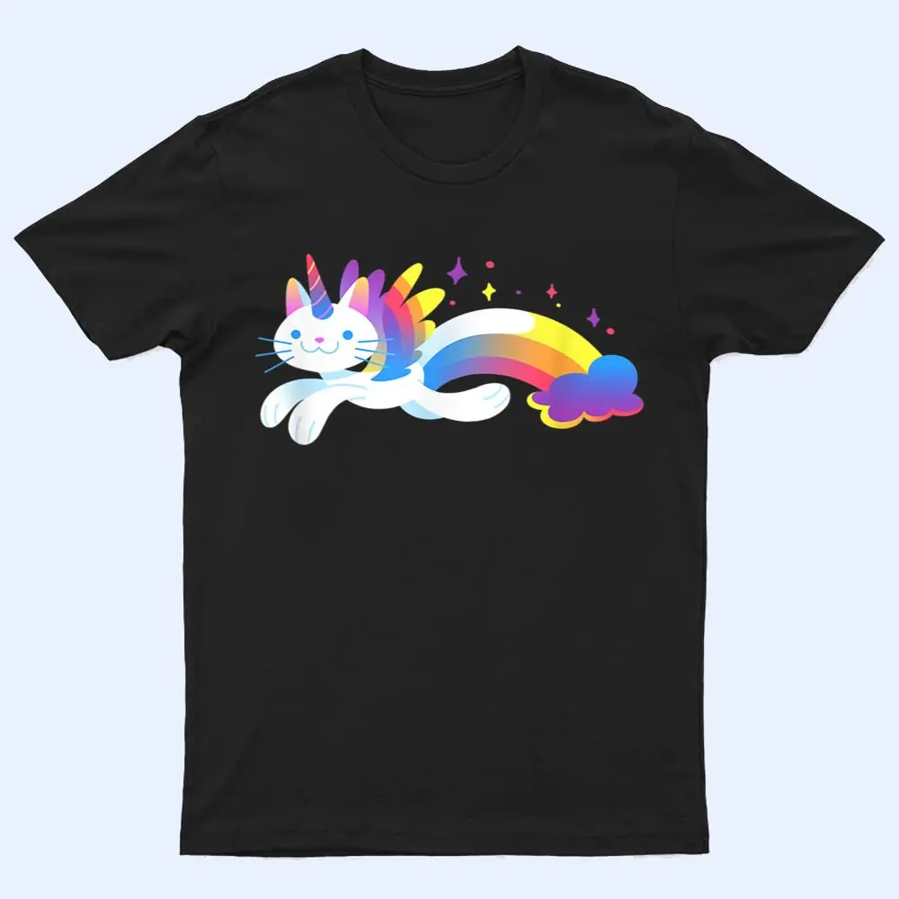 Unicorn Kitty Rainbow - Flying Unicat Caticorn T Shirt Unicorn Kitty Rainbow - Flying Unicat Caticorn T Shirt