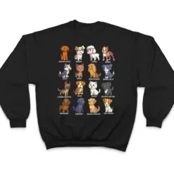 Various Kawaii Cartoon Dogs - Dog Breeds T Shirt Various Kawaii Cartoon Dogs - Dog Breeds T Shirt