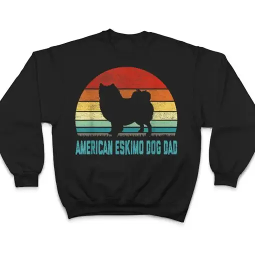Vintage American Eskimo Dog Dad - Dog Lover T Shirt