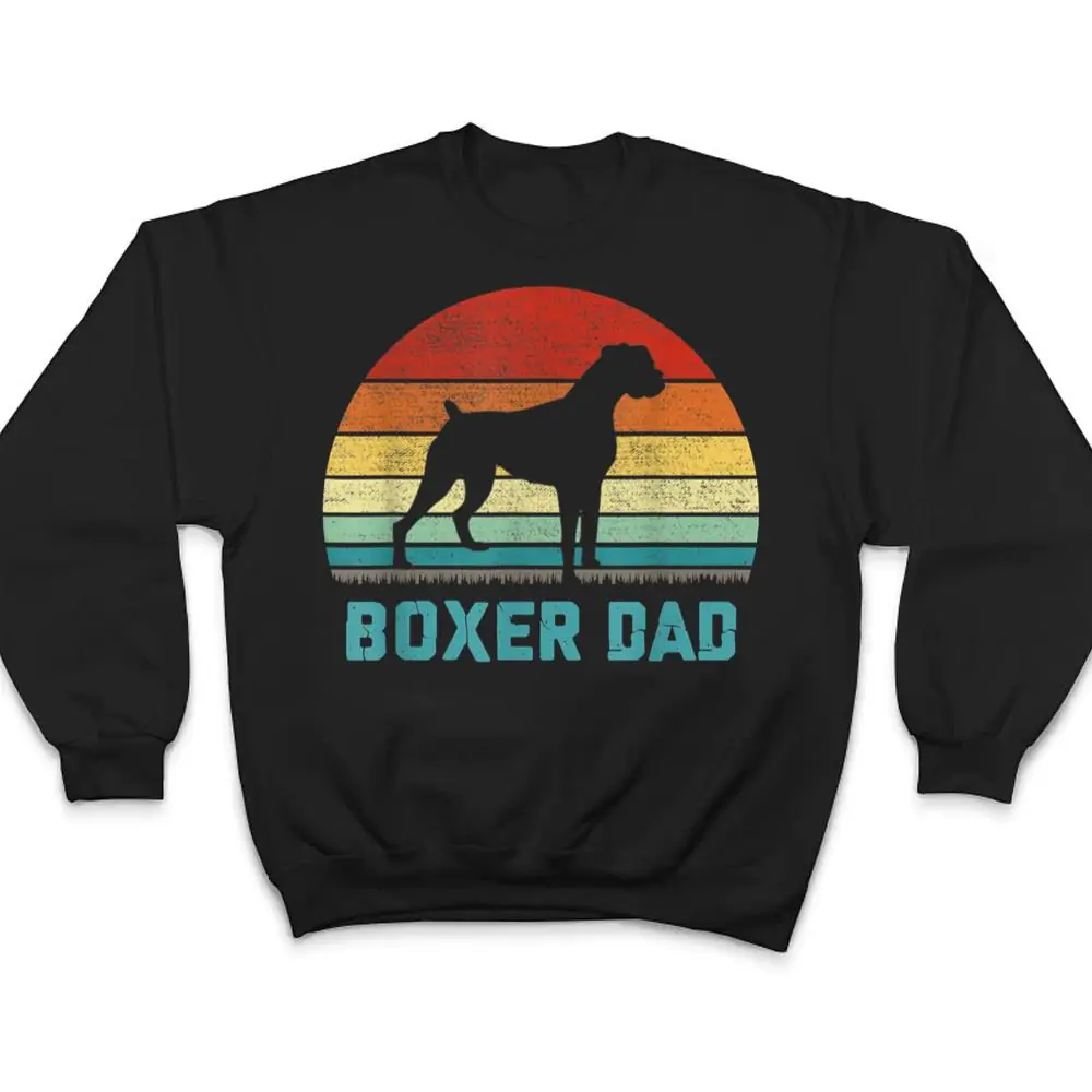 Vintage-Boxer-Dad-Dog-Lover-T-Shirt-4 Vintage Boxer Dad - Dog Lover T Shirt