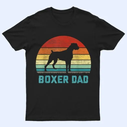 Vintage Boxer Dad - Dog Lover T Shirt