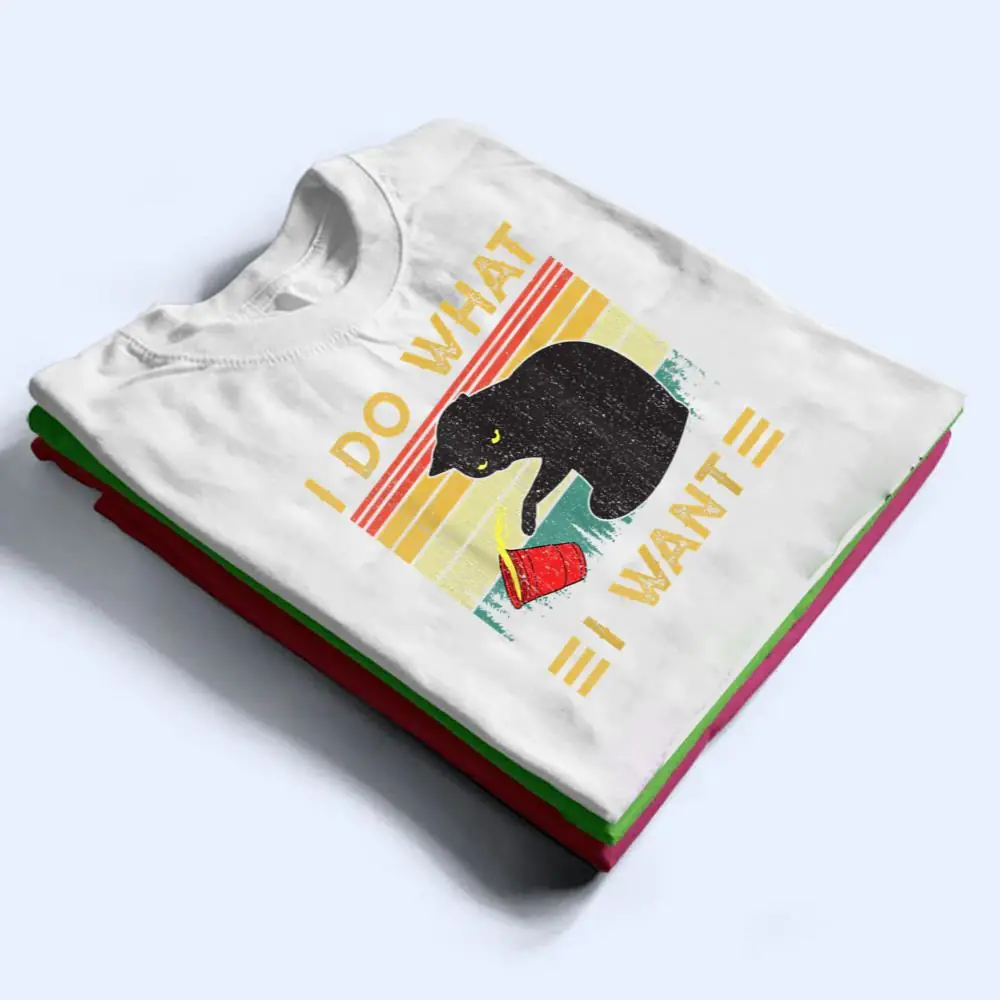 Vintage-Cat-I-Do-What-I-Want-Black-Cat-Funny-Cat-T-Shirt-1 Vintage Cat I Do What I Want Black Cat Funny Cat T Shirt