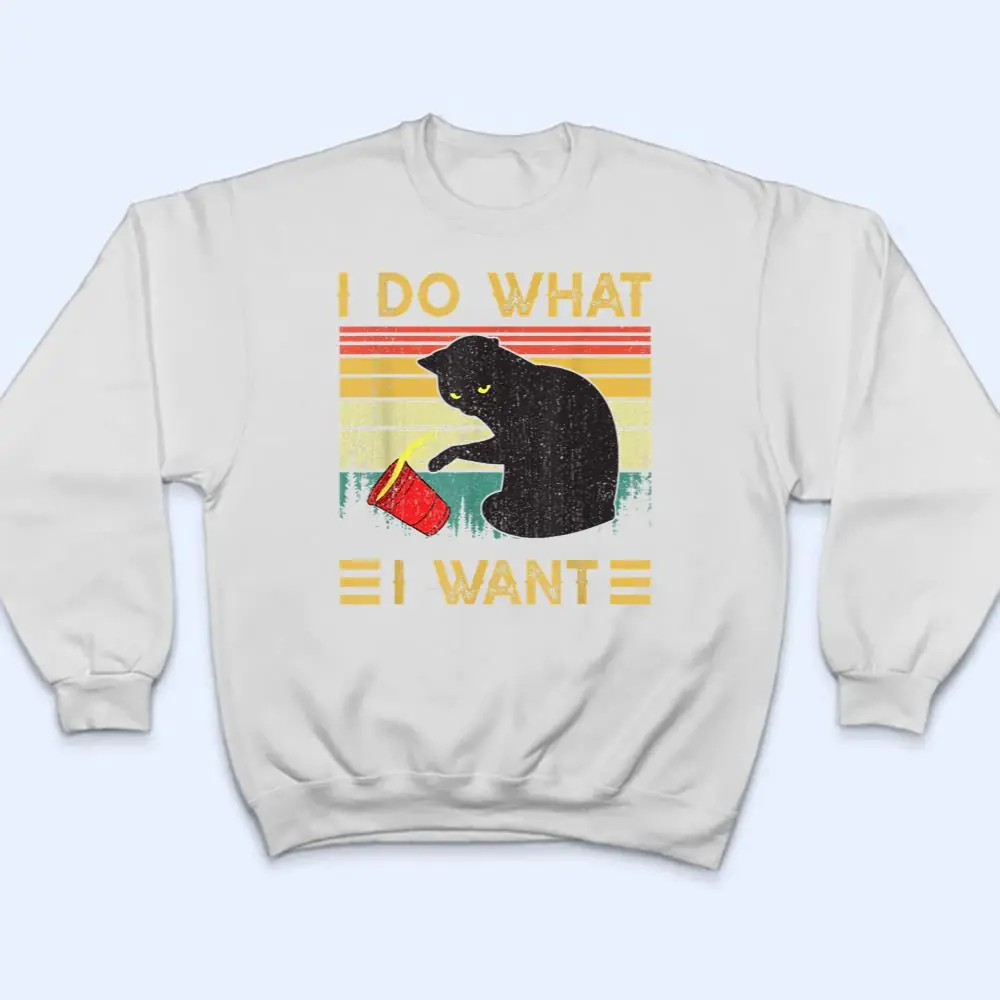 Vintage-Cat-I-Do-What-I-Want-Black-Cat-Funny-Cat-T-Shirt-4 Vintage Cat I Do What I Want Black Cat Funny Cat T Shirt