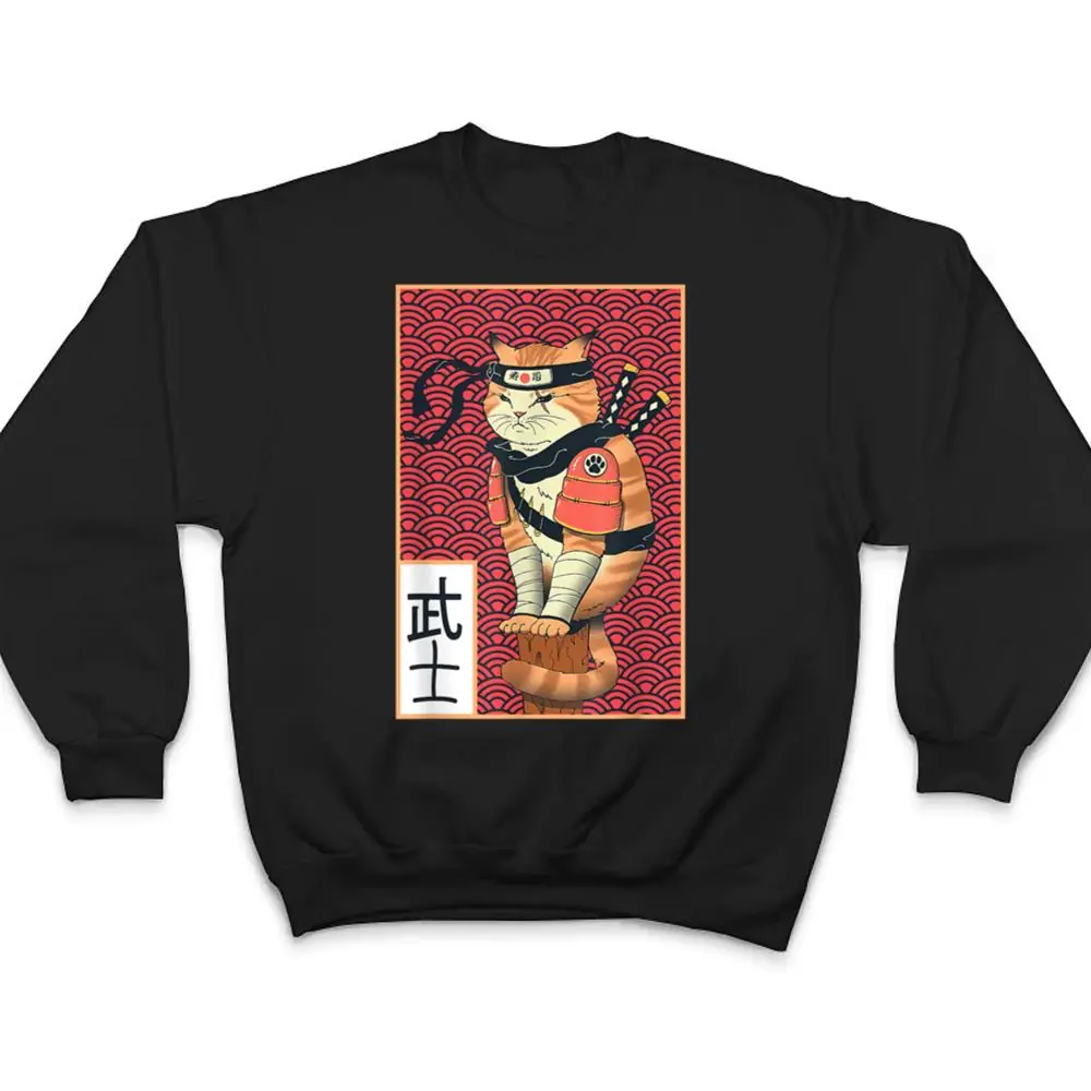 Vintage-Catzilla-Ancient-Japanese-Cat-Art-Anime-Ninja-Cat-Ver-2-T-Shirt-4 Vintage Catzilla Ancient Japanese Cat Art Anime Ninja Cat Ver 2 T Shirt