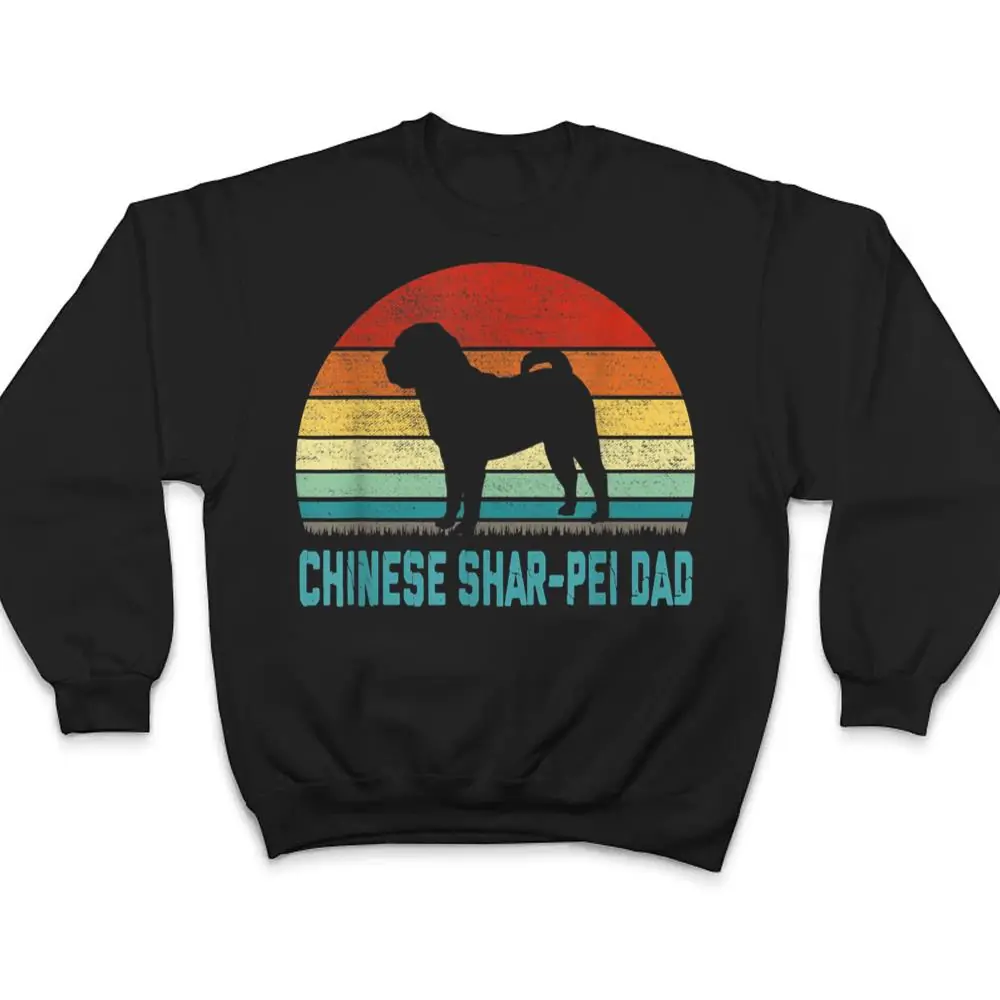 Vintage-Chinese-Shar-pei-Dad-Dog-Lover-T-Shirt-4 Vintage Chinese Shar-pei Dad - Dog Lover T Shirt