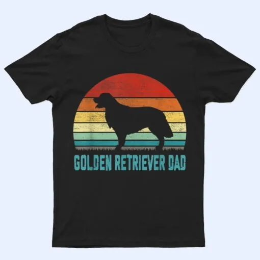 Vintage Golden Retriever Dad - Dog Lover T Shirt