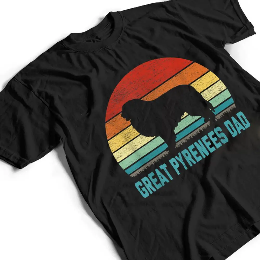 Vintage-Great-Pyrenees-Dad-Dog-Lover-T-Shirt-2 Vintage Great Pyrenees Dad - Dog Lover T Shirt
