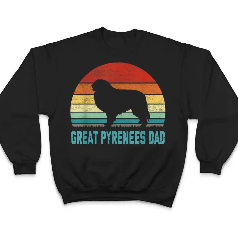 Vintage-Great-Pyrenees-Dad-Dog-Lover-T-Shirt-4 Vintage Great Pyrenees Dad - Dog Lover T Shirt