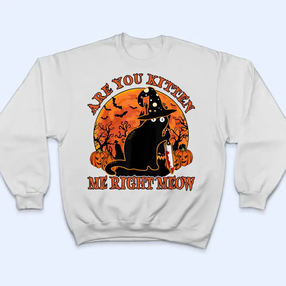 Vintage-Halloween-Are-You-Kitten-Me-Right-Meow-Black-Cat-T-Shirt-4 Vintage Halloween Are You Kitten Me Right Meow Black Cat T Shirt