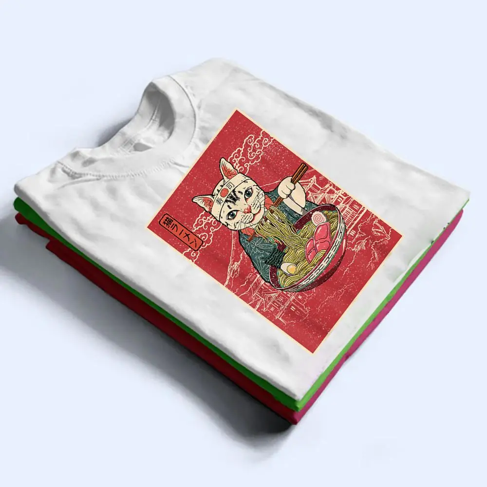 Vintage-Kawaii-Cat-Japanese-Black-Anime-Gift-Girls-nager-Ver-2-T-Shirt-1 Vintage Kawaii Cat Japanese Black Anime Gift Girls nager Ver 2 T Shirt