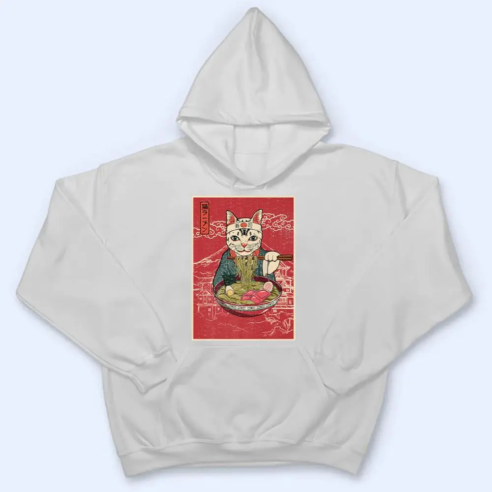 Vintage-Kawaii-Cat-Ramen-Anime-Japanese-Gift-Girls-Boys-Teen-Premium-T-Shirt-3 Vintage Kawaii Cat Ramen Anime Japanese Gift Girls Boys Teen Premium T Shirt