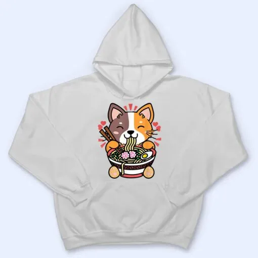 Vintage Kawaii Ramen Cat Anime Japanese Food T Shirt