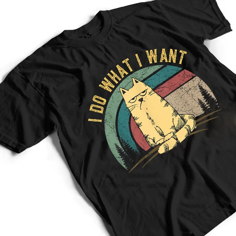 Vintage-Meowy-Cat-Lovers-Funny-Cat-I-do-what-I-want-Cat-T-Shirt-2 Vintage Meowy Cat Lovers Funny Cat I do what I want Cat T Shirt