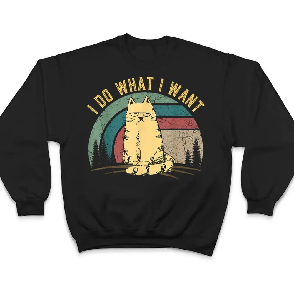 Vintage-Meowy-Cat-Lovers-Funny-Cat-I-do-what-I-want-Cat-T-Shirt-4 Vintage Meowy Cat Lovers Funny Cat I do what I want Cat T Shirt