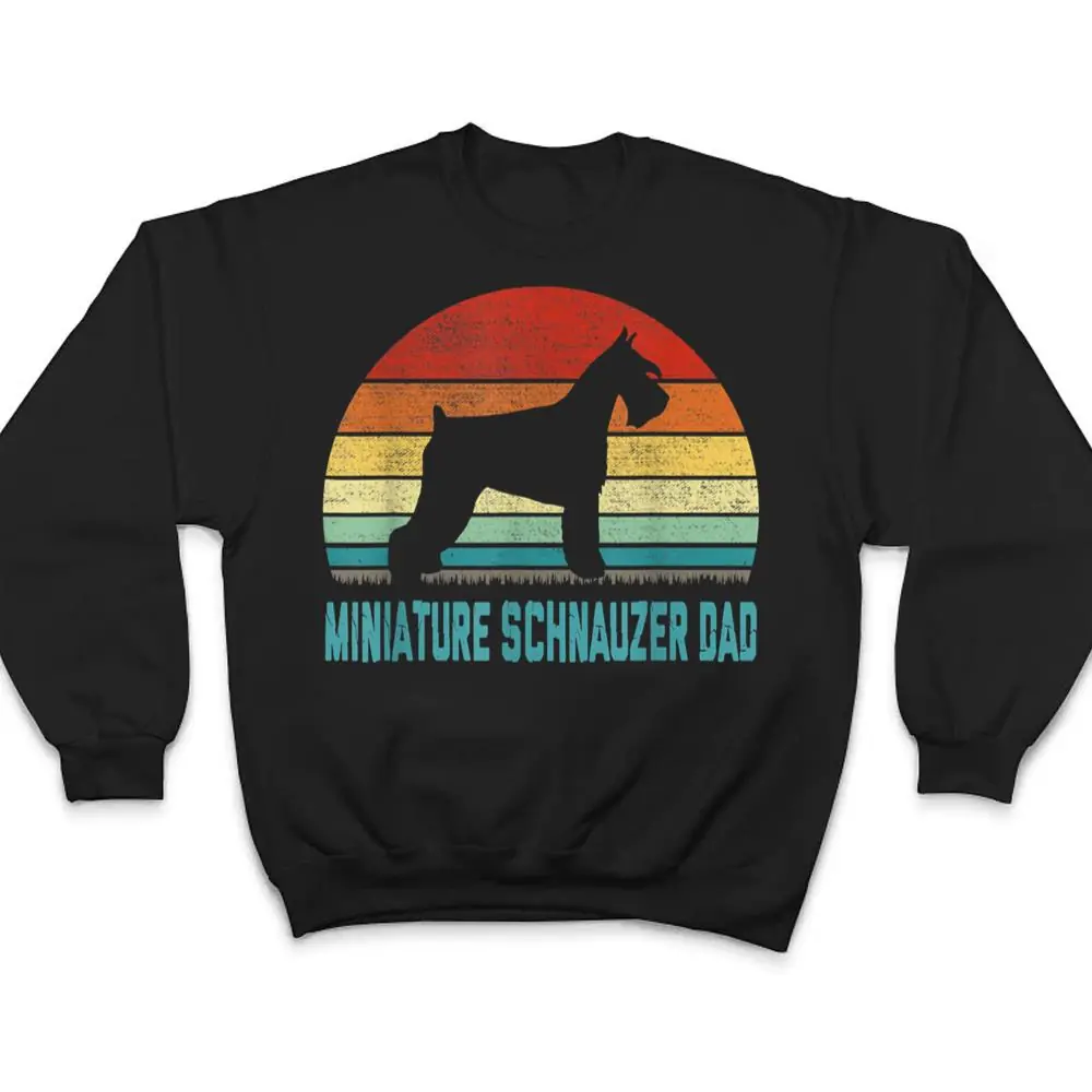 Vintage-Miniature-Schnauzer-Dad-Dog-Lover-T-Shirt-4 Vintage Miniature Schnauzer Dad - Dog Lover T Shirt