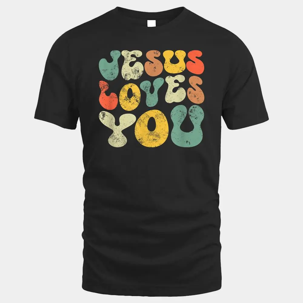 Vintage Retro Jesus Loves You Christian men women gift Vintage Retro Jesus Loves You Christian men women gift