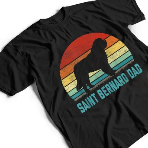 Vintage Saint Bernard Dad - Dog Lover T Shirt