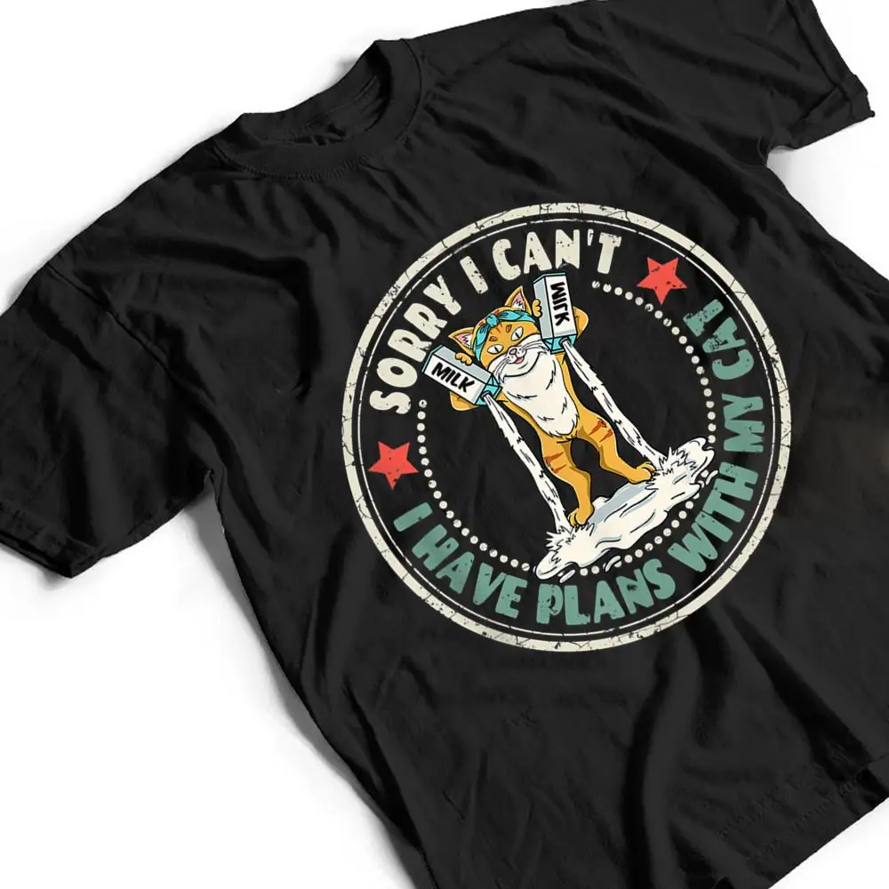 Vintage-Sorry-I-Cant-I-Have-Plans-With-Cat-Lover-T-Shirt-2 Vintage Sorry I Can't I Have Plans With Cat Lover T Shirt