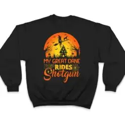 Vintage Sunset My Great Dane Dog Ride Shotgun Halloween T Shirt Vintage Sunset My Great Dane Dog Ride Shotgun Halloween T Shirt