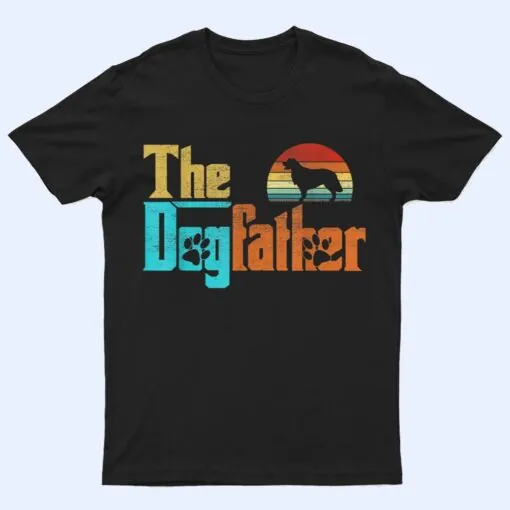 Vintage The Dogfather Golden Retriever Dog Owner T Shirt