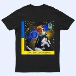 Vintage Ukraine Ukrainian Flag Pride Gifts Patron Dog Lover T Shirt