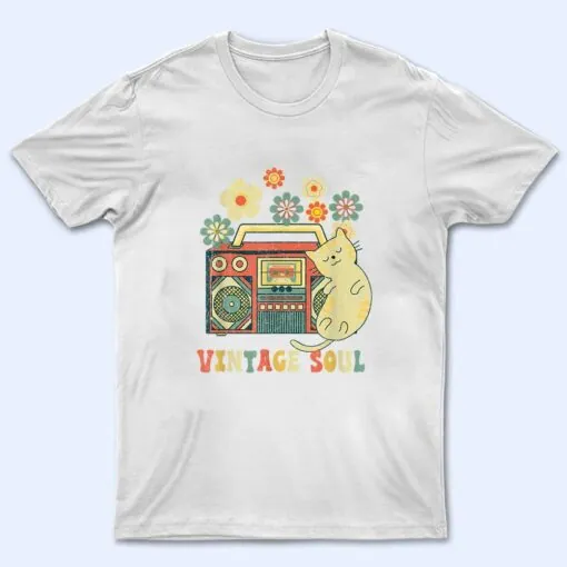 Vintage Wildflower Soul Flowers - Funny Cat T Shirt
