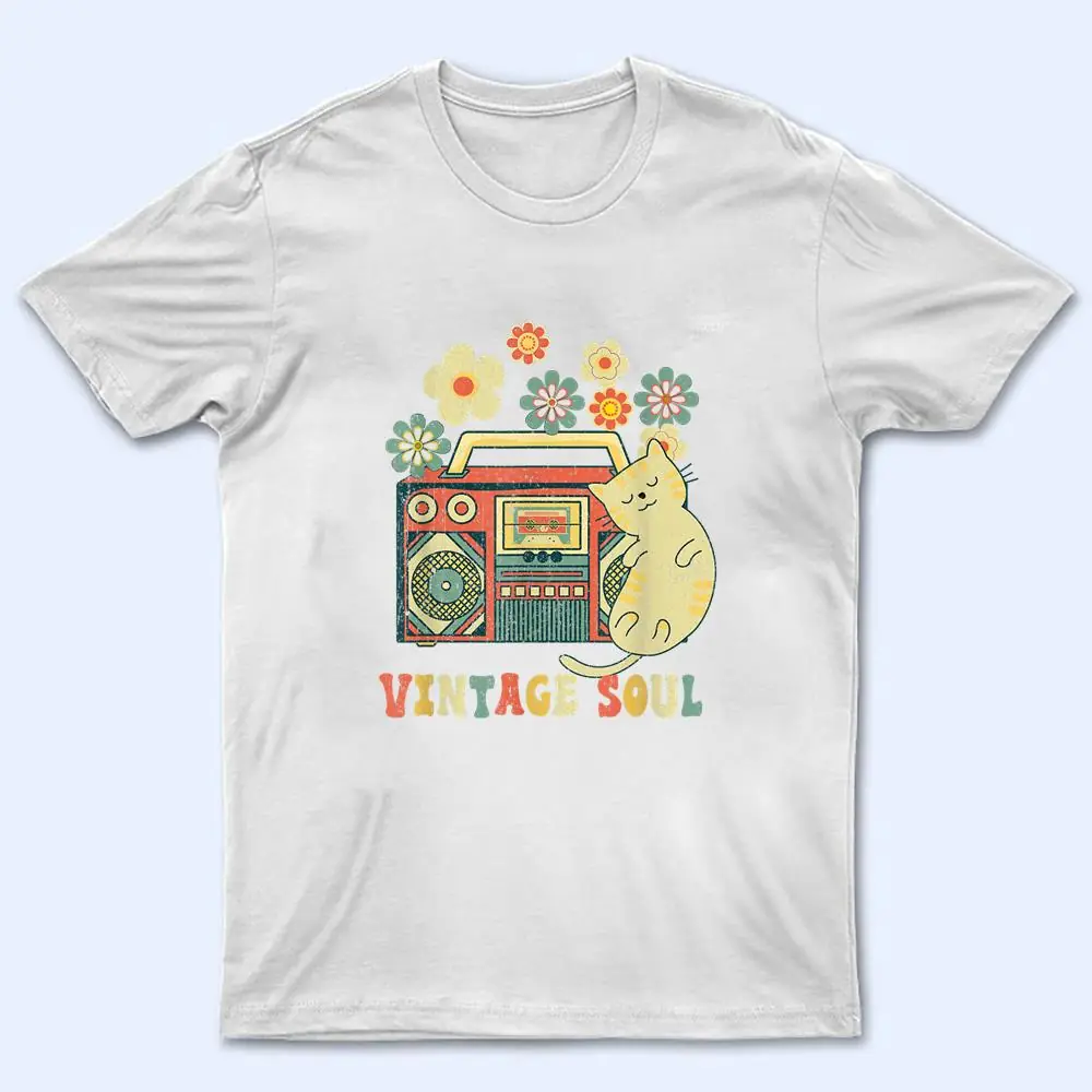 Vintage Wildflower Soul Flowers - Funny Cat T Shirt Vintage Wildflower Soul Flowers - Funny Cat T Shirt