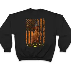 Vizsla Dog Pumpkin American Flag Vintage Halloween Gifts T Shirt Vizsla Dog Pumpkin American Flag Vintage Halloween Gifts T Shirt