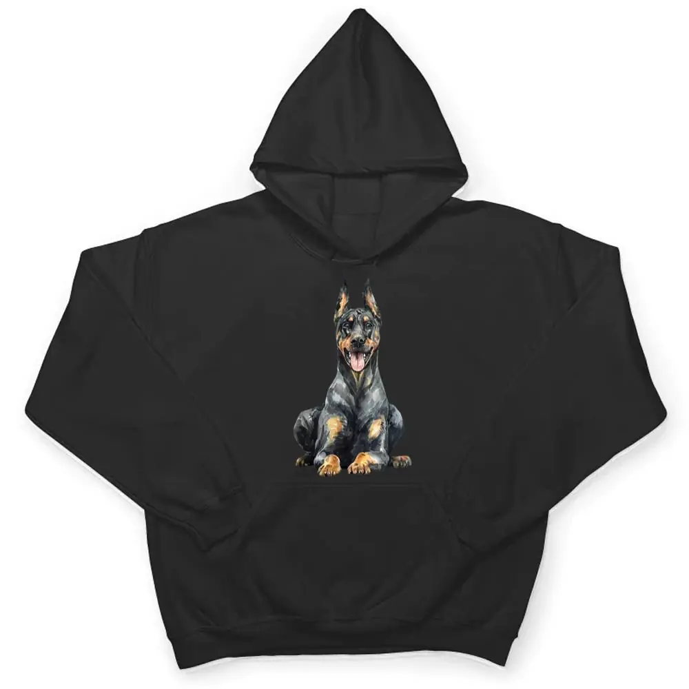Watercolor-Portrait-Doberman-Pinscher-For-Dog-Owners-Ver-2-T-Shirt-3 Watercolor Portrait Doberman Pinscher For Dog Owners Ver 2 T Shirt