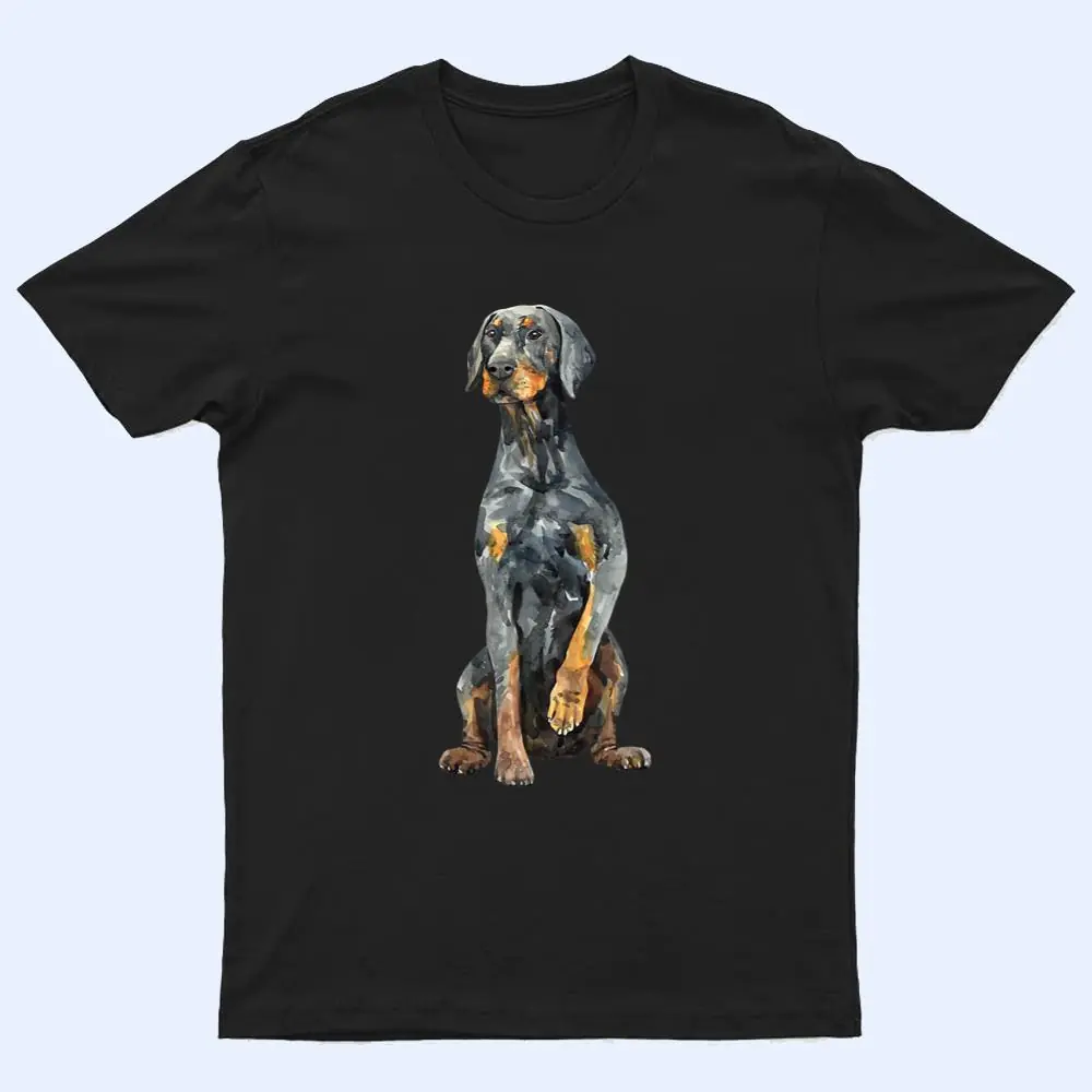 Watercolor Portrait Doberman Pinscher For Dog Owners Ver 3 T Shirt Watercolor Portrait Doberman Pinscher For Dog Owners Ver 3 T Shirt