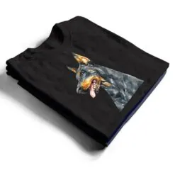 Watercolor Portrait Doberman Pinscher For Dog Owners Ver 4 T Shirt Watercolor Portrait Doberman Pinscher For Dog Owners Ver 4 T Shirt