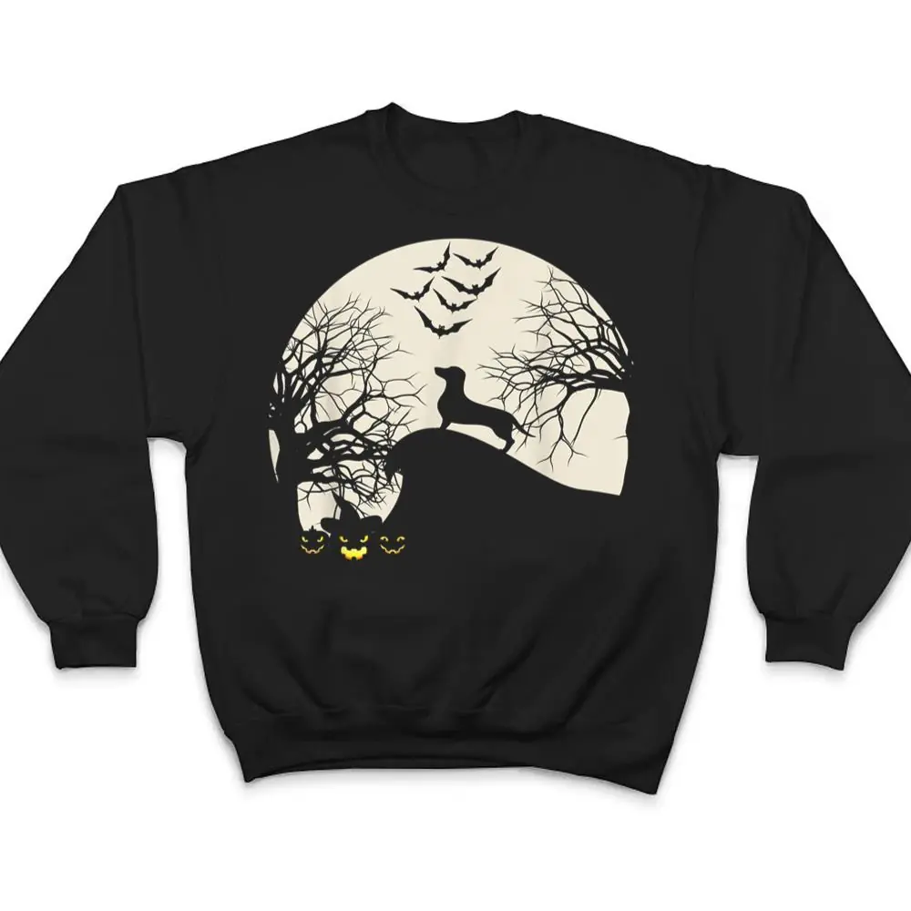 Weiner-dog-in-the-Moon-Dachshund-Halloween-Pumpkin-Gifts-T-Shirt-4 Weiner dog in the Moon Dachshund Halloween Pumpkin Gifts T Shirt