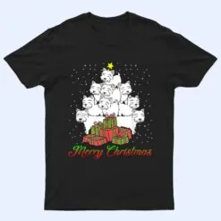 Westie Dog Lover Matching Santa Westie Christmas Tree T Shirt