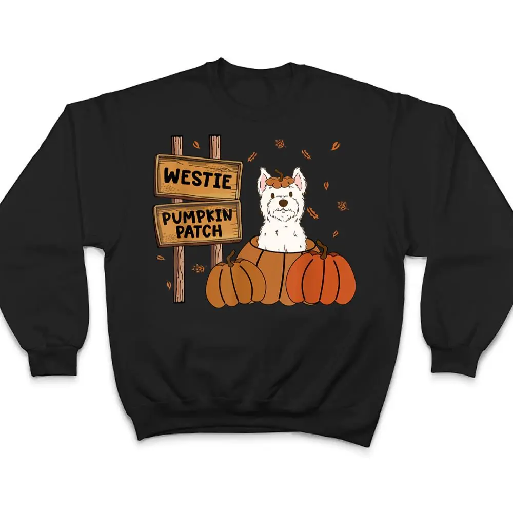 Westie-Pumpkin-Patch-Dog-Lovers-Thanksgiving-Halloween-T-Shirt-4 Westie Pumpkin Patch Dog Lovers Thanksgiving Halloween T Shirt