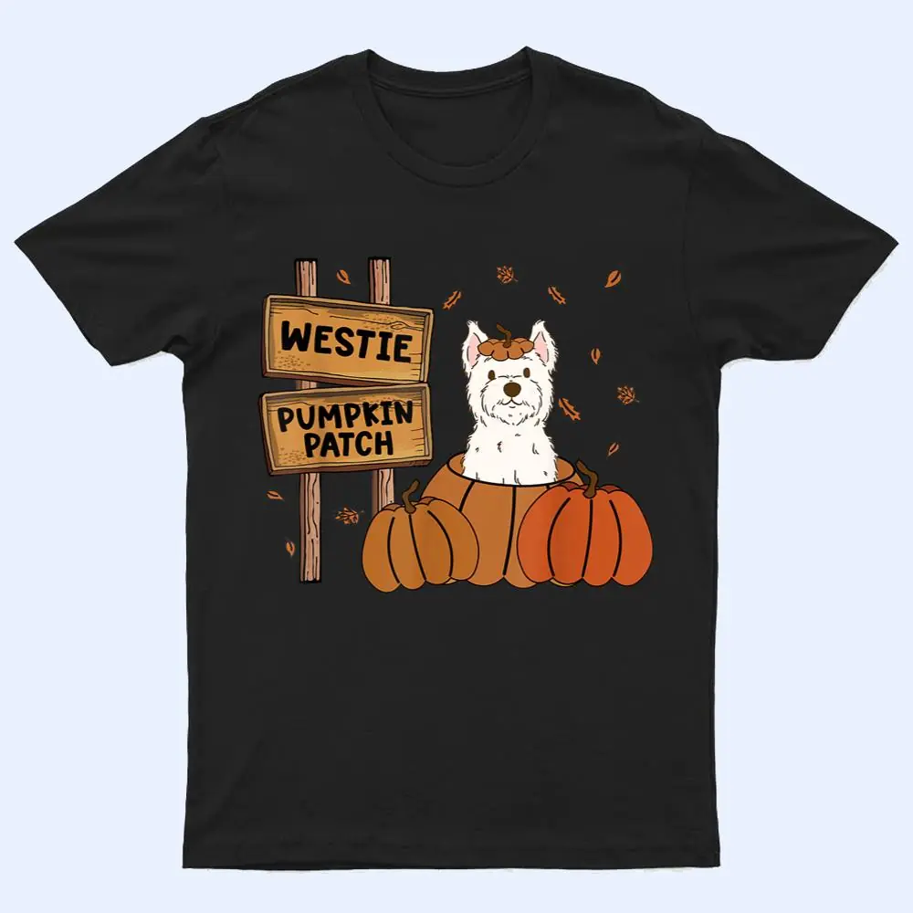Westie Pumpkin Patch Dog Lovers Thanksgiving Halloween T Shirt Westie Pumpkin Patch Dog Lovers Thanksgiving Halloween T Shirt